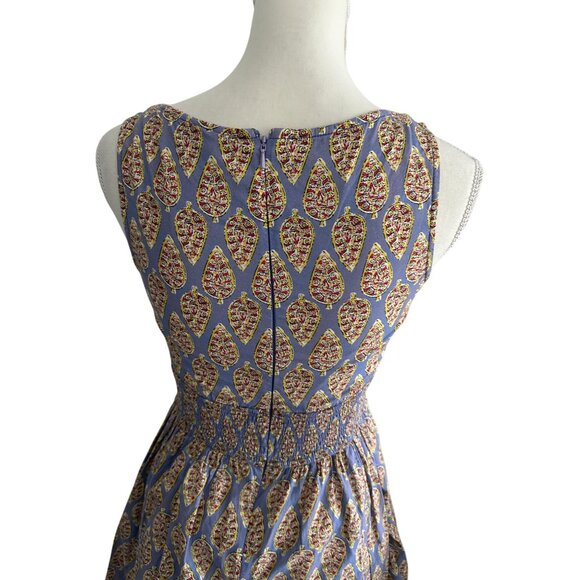 ESHAKTI Multicolor Leaf Print A Line Dress Size 2 - Picture 3 of 8